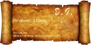 Drahos Ilona névjegykártya